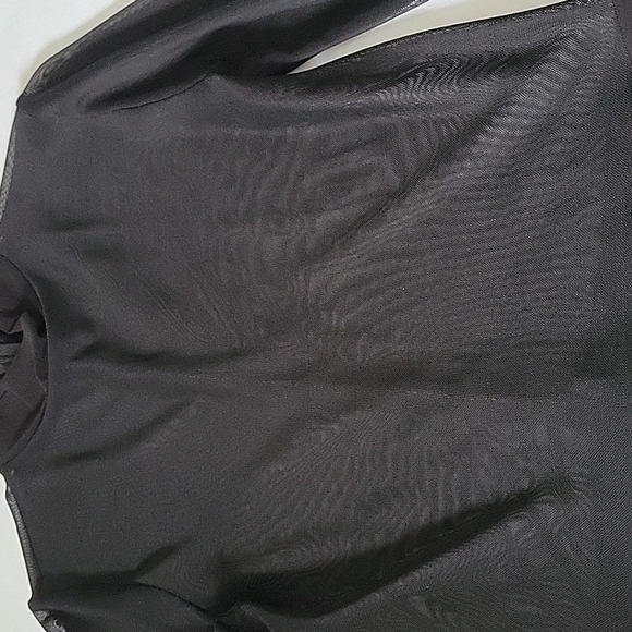 GoJane|Black Mesh Sheer Dress | - Picture 4 of 16